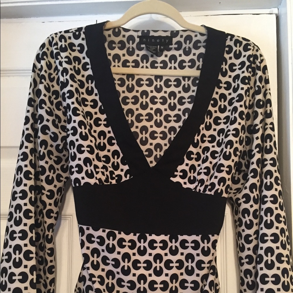 Blouse , ties in back